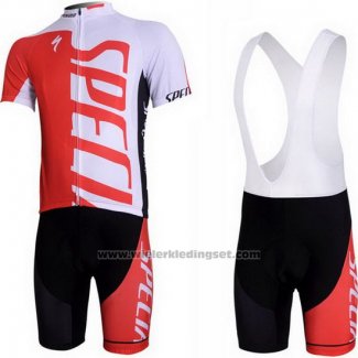 2012 Fietskleding Specialized Wit en Rood Korte Mouwen en Koersbroek