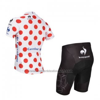 2014 Fietskleding Tour de France Wit en Rood-3 Korte Mouwen en Koersbroek