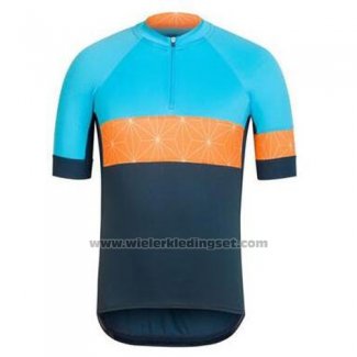 2016 Fietskleding Rapha Blauw en Oranje Korte Mouwen en Koersbroek