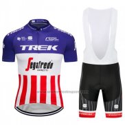 2018 Fietskleding Trek Segafredo Fuchsia Wit Rood Korte Mouwen en Koersbroek