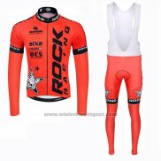 2019 Fietskleding Rock Racing SIDI Oranje Lange Mouwen en Koersbroek