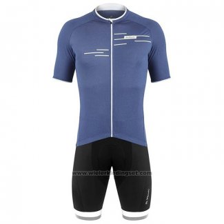 2020 Fietskleding DE Marchi Blauw Korte Mouwen en Koersbroek