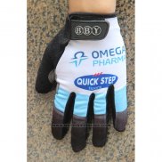 2020 Omega Quick Step Handschoenen Met Lange Vingers Blauw Wit