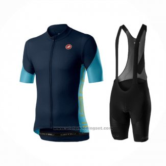 2021 Fietskleding Castelli Donker Blauw Korte Mouwen en Koersbroek