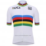 2020 Fietskleding UCI Wit Multicolore Korte Mouwen en Koersbroek(1)