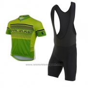 2017 Fietskleding Pearl Izumi Groen en Geel Korte Mouwen en Koersbroek