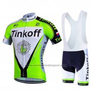 2017 Fietskleding Tinkoff Groen Korte Mouwen en Koersbroek