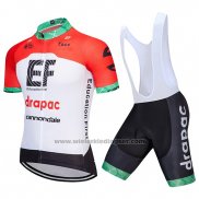 2018 Fietskleding Cannondale Drapac Wit en Rood Korte Mouwen en Koersbroek