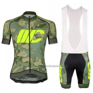 2018 Fietskleding Cipollini Prestig Camo Camouflage Groen Korte Mouwen en Koersbroek