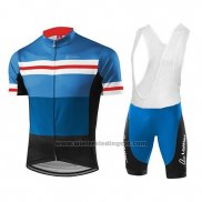 2018 Fietskleding Loffler Zwart Blauw Korte Mouwen en Koersbroek