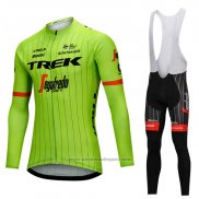 2018 Fietskleding Trek Segafredo Groen Lange Mouwen en Koersbroek