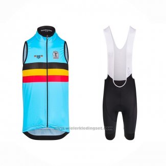 2023 Windvest Belgie Lichtblauw Korte Mouwen en Koersbroek