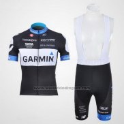 2011 Fietskleding Garmin Cervelo Wit en Zwart Korte Mouwen en Koersbroek