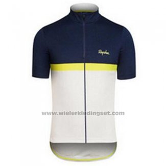 2016 Fietskleding Rapha Blauw en Wit Korte Mouwen en Koersbroek