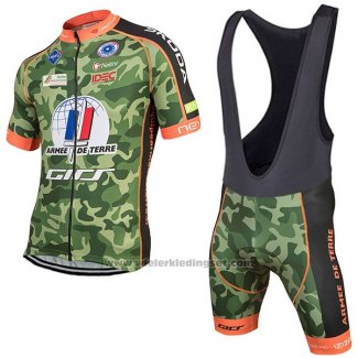 2017 Fietskleding Armee DE Terre Camouflage Korte Mouwen en Koersbroek