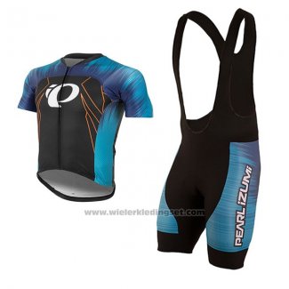 2017 Fietskleding Pearl Izumi Blauw en Zwart Korte Mouwen en Koersbroek