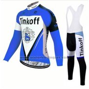 2017 Fietskleding Tinkoff Blauw Lange Mouwen en Koersbroek