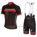 2018 Fietskleding Specialized Zwart Wit Rood Korte Mouwen en Koersbroek