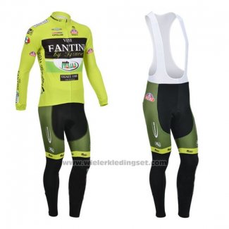 2013 Fietskleding Vini Fantini Groen en Zwart Lange Mouwen en Koersbroek