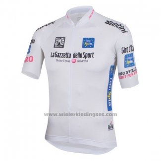 2016 Fietskleding Giro d'Italia Wit Korte Mouwen en Koersbroek