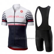 2019 Fietskleding Castelli Free AR 4.1 Wit Zwart Korte Mouwen en Koersbroek