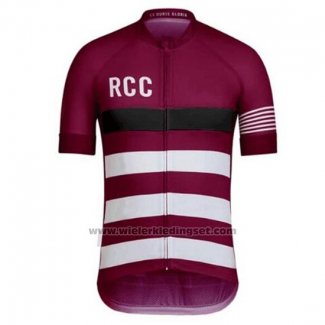 2019 Fietskleding Rcc Paul Smith Diep Rood Korte Mouwen en Koersbroek