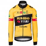 2022 Fietskleding Jumbo Visma Zwart Geel Lange Mouwen en Koersbroek