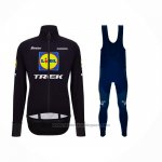 2024 Fietskleding Lidl Trek Zwart Blauw Lange Mouwen en Koersbroek