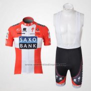 2010 Fietskleding Saxo Bank Kampioen Denemarken Korte Mouwen en Koersbroek