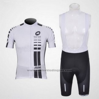 2011 Fietskleding Assos Wit en Zwart Korte Mouwen en Koersbroek