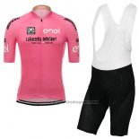 2017 Fietskleding Giro d'Italia Roze Korte Mouwen en Koersbroek