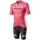 2020 Fietskleding Giro D'italie Roze Korte Mouwen en Koersbroek
