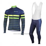 2017 Fietskleding Inverse Blauw Lange Mouwen en Koersbroek