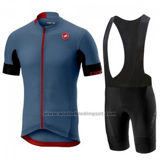 2019 Fietskleding Castelli Aero Race Blauw Korte Mouwen en Koersbroek