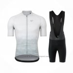 2021 Fietskleding Pearl Izumi Wit Grijs Korte Mouwen en Koersbroek