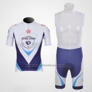 2011 Fietskleding Pearl Izumi Wit en Blauw Korte Mouwen en Koersbroek