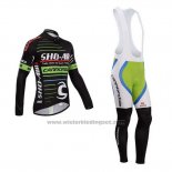 2014 Fietskleding Sho Air Cannondale Zwart Lange Mouwen en Koersbroek