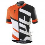 2016 Fietskleding Specialized Wit en Oranje Korte Mouwen en Koersbroek