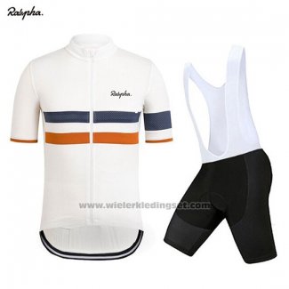 2019 Fietskleding Rapha Wit Oranje Korte Mouwen en Koersbroek