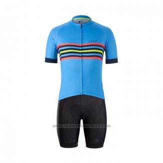 2021 Fietskleding Bontrager Blauw Korte Mouwen en Koersbroek