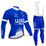 2021 Fietskleding W52-fc Porto Blauw Lange Mouwen en Koersbroek