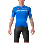 2022 Fietskleding Giro D'italie Blauw Korte Mouwen en Koersbroek