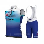 2022 Windvest Bike Exchange Blauw Korte Mouwen en Koersbroek