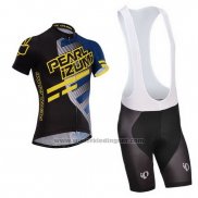 2014 Fietskleding Pearl Izumi Zwart en Geel Korte Mouwen en Koersbroek