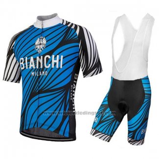 2018 Fietskleding Bianchi Caina Blauw Korte Mouwen en Koersbroek