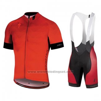 2018 Fietskleding Specialized Oranje Zwart Korte Mouwen en Koersbroek(1)