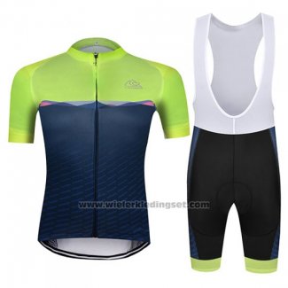 2019 Fietskleding Chomir Groen Donker Blauw Korte Mouwen en Koersbroek