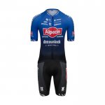 2022 Fietskleding Alpecin Deceuninck Zwart Blauw Korte Mouwen en Koersbroek