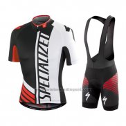 2016 Fietskleding Specialized Lichte Zwart en Wit Korte Mouwen en Koersbroek