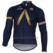 2017 Fietskleding Aqua Blauwe Sport Zwart Lange Mouwen en Koersbroek